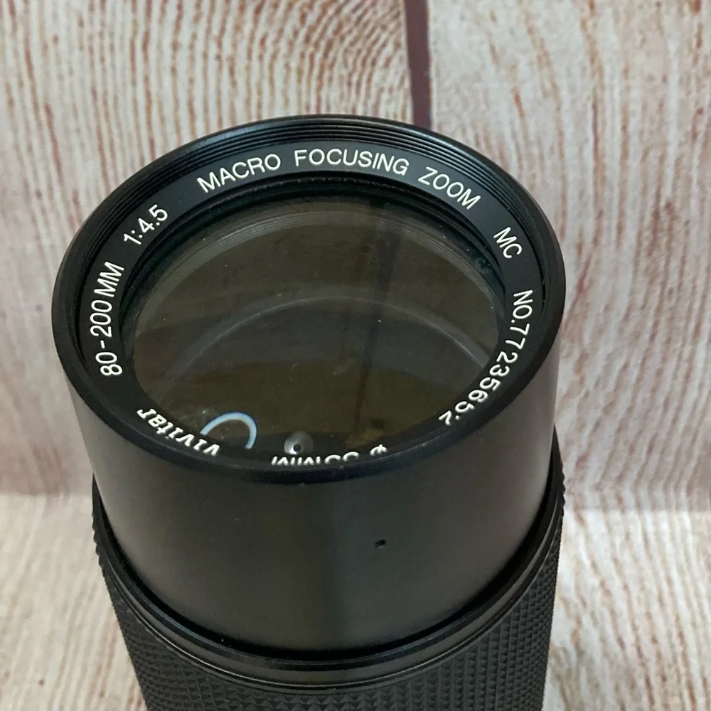 Vivitar 55mm Macro Focusing Zoom 80-200mm 1:4.5 NO 77235852 Vintage
